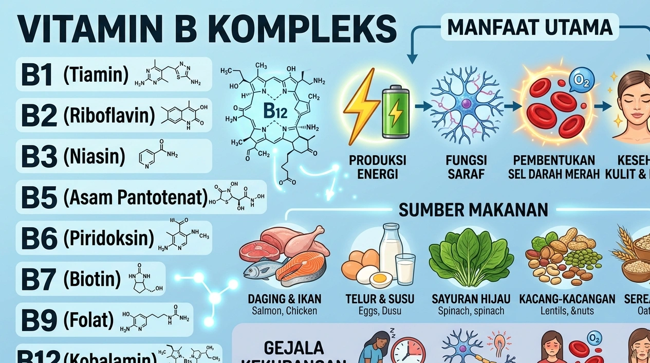 Lelah Terus Meski Tidur 8 Jam? Bisa Jadi Tubuhmu Kekurangan Vitamin B
