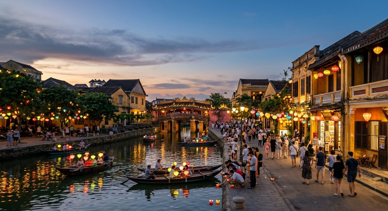 Malam Paling Romantis di Asia Saat Ribuan Lentera Menari di Atas Sungai Hoi An